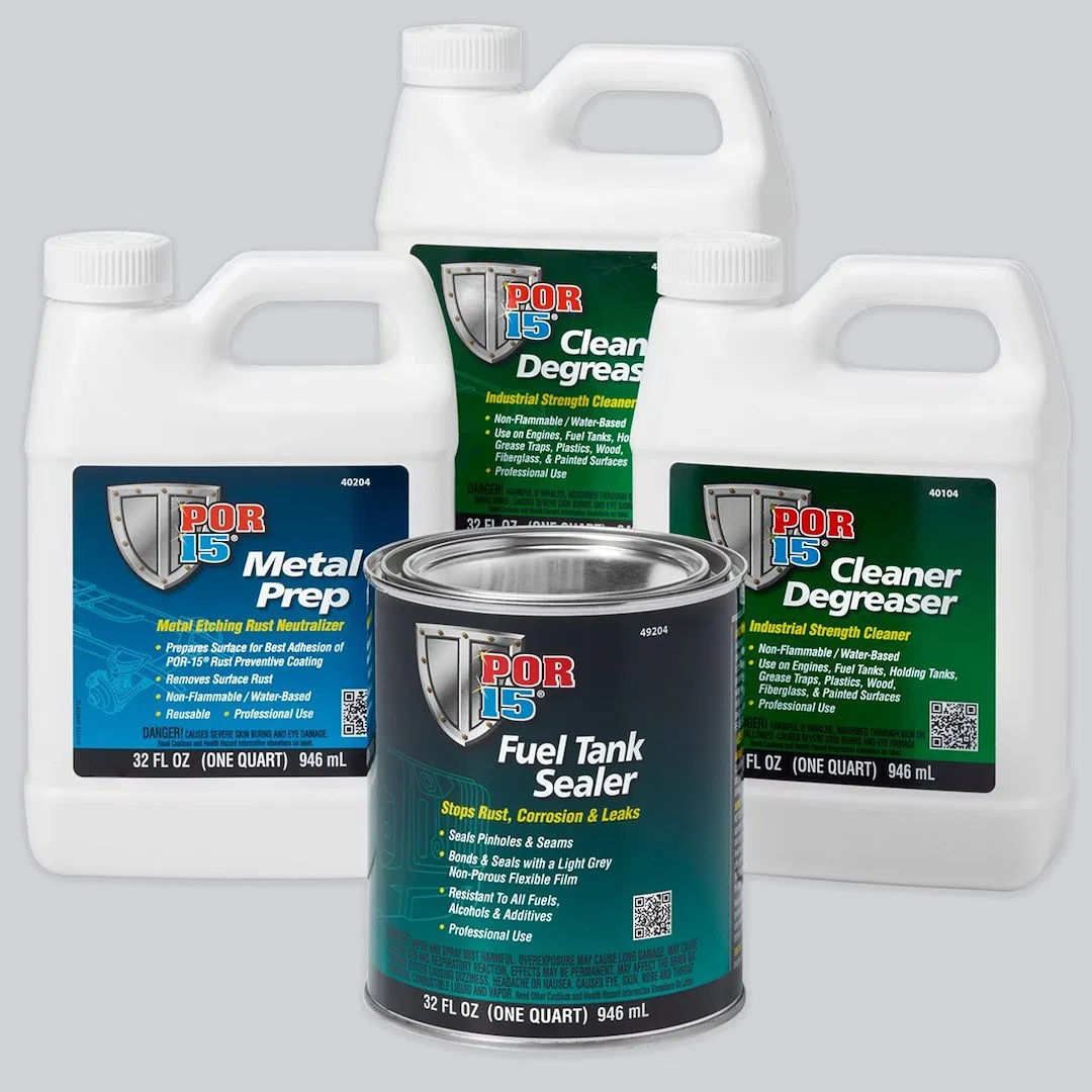 49239 – POR 15 Fuel Tank Liner, Used To Stop Rust/ Corrosion And Seals Pinhole Leaks For Fuel Tanks With Degreaser/ R...